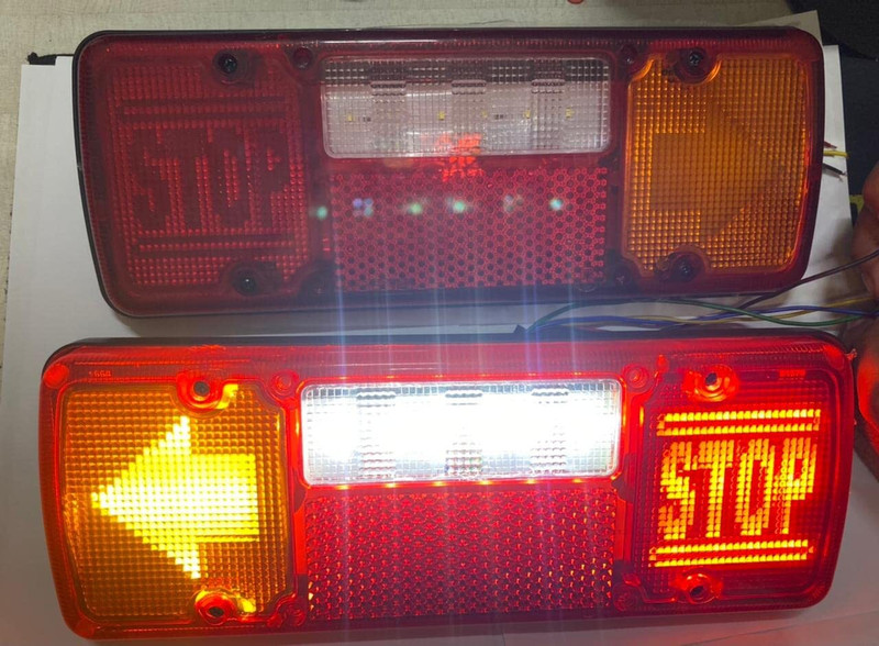 AP LED LAMP 2PC( TATA TRUCK)ASHOK LEYLAND BUSES TAIL LIGHT 12V STOP Indicator & Tail Light Tail Light Car, Truck LED (12 V, 45 W)(Universal For Car, Pack of 2)