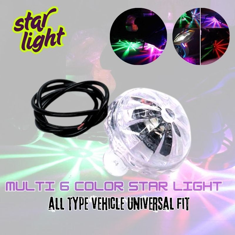 TRYFLY ST1 MOTORCYCLE STAR LIGHT, STAR LIGHT (UNDERBODY BIKES, SCOOTY STAR LIGHT RGB Side Marker Motorbike, Car, Truck, Van LED (12 V, 33 W)(Universal For Car, Pack of 1)