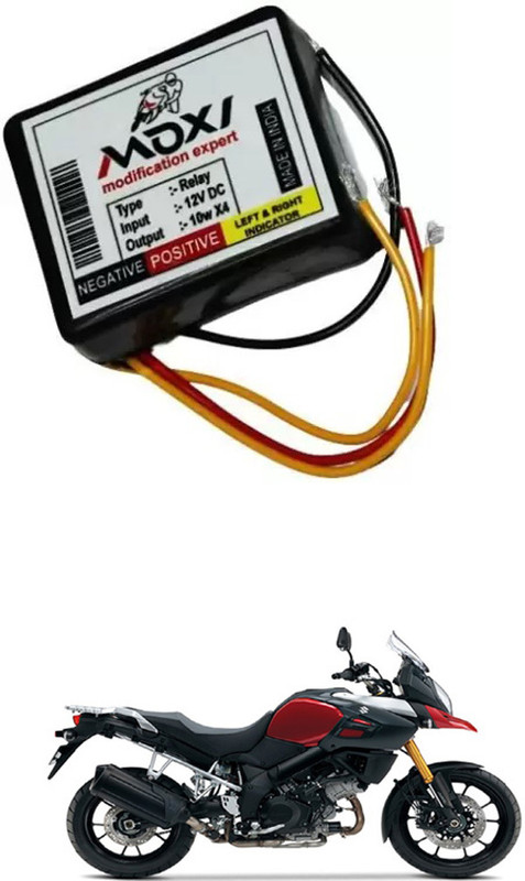 E-Shoppe 16 Different Pattern Flasher Relay for LED& Bulb Indicators For V-Strom 1000 Indicator Light Motorbike LED for Suzuki (12 V, 24 W)(V-Strom 1000, Pack of 1)