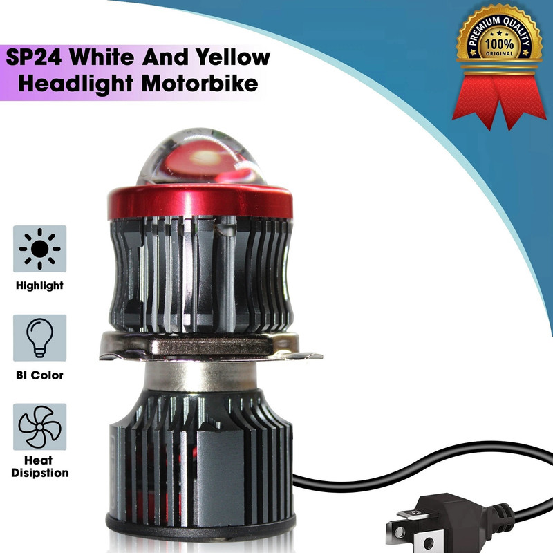 Otoroys OTO-SP24 White And Yelloiw Headlight Motorbike LED for Hero (12 V, 12 W)(Splendor Plus, Splendor, Splendor Pro, Pack of 1)