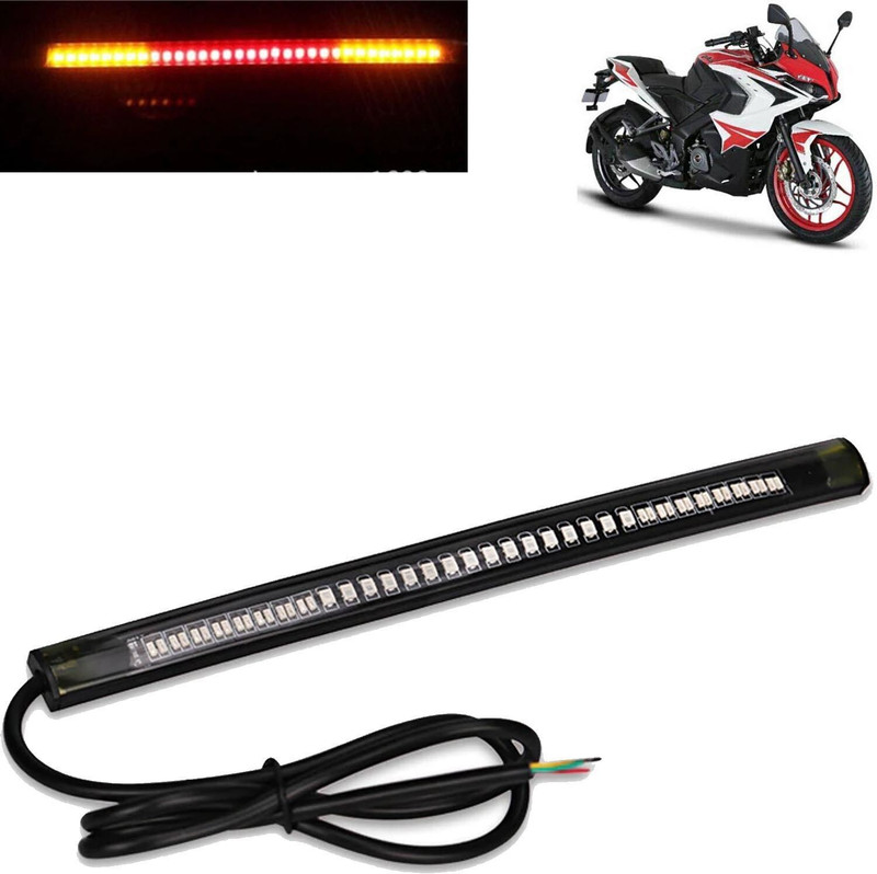 aksmit Br Strp Tl Brk Stp Turn Sgnl Lcns Plt Lght Fr Pulsr RS 200_TS71138 Tail Light Car, Motorbike LED (12 V, 18 W)(Universal For Bike, Universal For Car, Pack of 1)