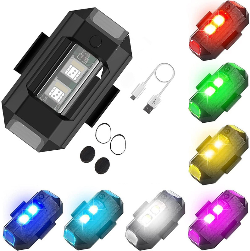 AccessoriZoid Rechargeable, Multi Color & Multi Modes Small Led With USB Cable for Multi Use LED Front Light(Multicolor)