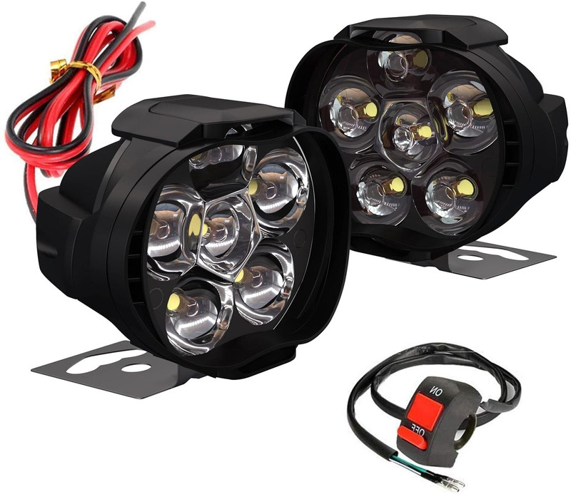 ALLEXTREME LED Fog Lamp Unit for Royal Enfield, Universal For Car Grand Dicor, Xylo, Marshal, Scorpio