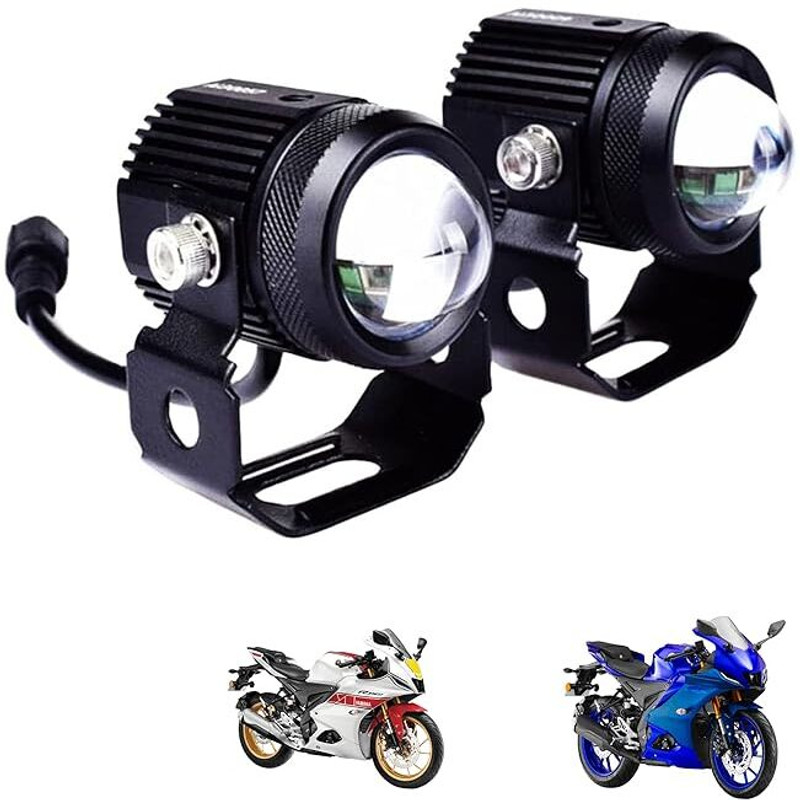 SARRA Mini Drive Powerful Fog Light for bike & Car , Suv Fog Lamp Motorbike, Car LED (12 V, 10 W)(Universal For Bike, Universal For Car, Pack of 2)