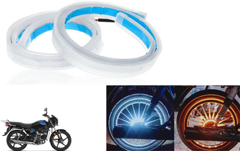 SHOP4U Waterproof 60 CM Flexible Ultra-Fine Daytime Running Light Splendor Plus Xtec Interior Light Motorbike LED for Hero (12 V, 12 W)(Splendor, Pack of 2)