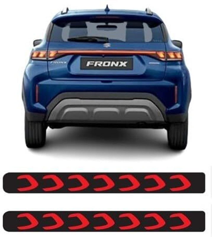 Bubu Car rear Bumper reflector Drl Led brake light for Fronx (Matrix Running light) Brake Light Car LED for Maruti Suzuki (12 V, 12 W)(Fronx, Pack of 2)