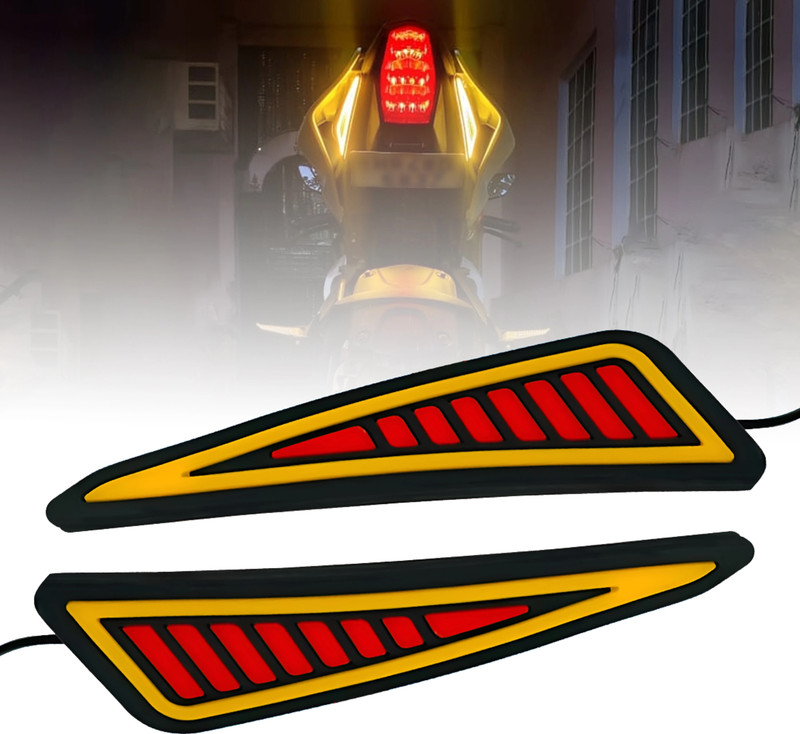 BRXR R15 And Duke/RC All Models DRL Strip COB LED Light / Rear Running Indicator Indicator Light Motorbike LED for Yamaha, KTM (12 V, 12 W)(R15 V4, R15 M, RC 200, RC 390, Pack of 2)