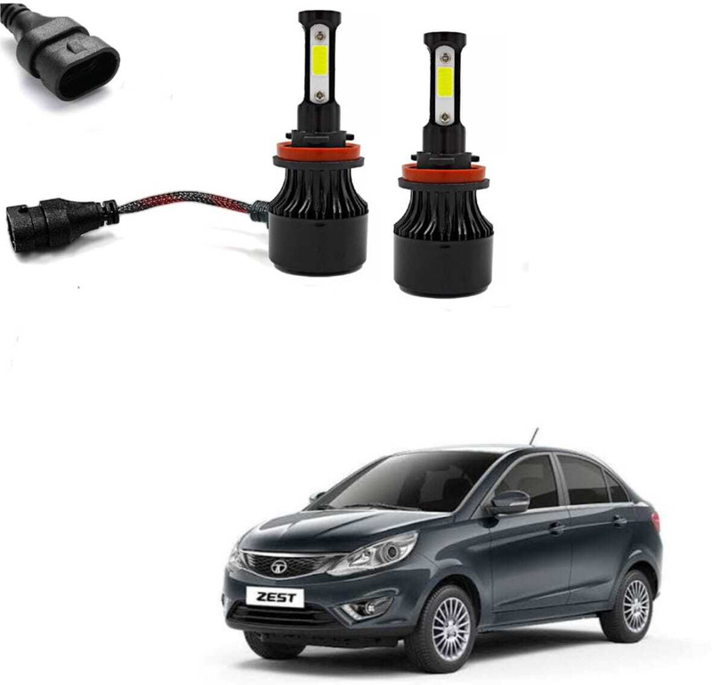 neom 4-side H4 Led Bulb For Car 80W -12V 3500LM 6000K Wide Ultra Bright Light_A44 Headlight Car LED for Tata (12 V, 80 W)(Zest, Pack of 2)