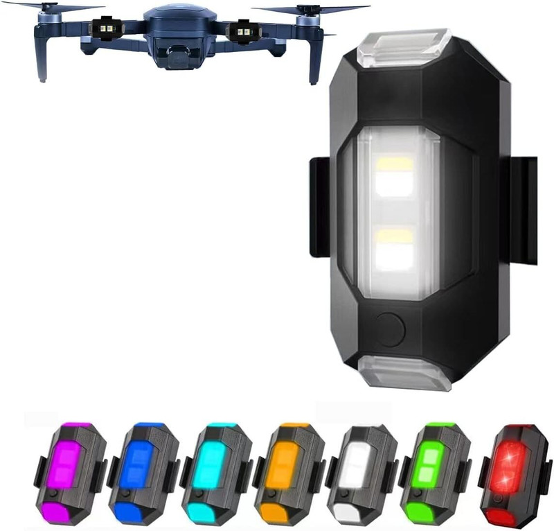 carempire Drone Strobe Lights, Anti-collision strobe Lighting, 0.012 lbs Long Battery Side Marker Motorbike LED (12 V, 12 W)(Universal For Bike)