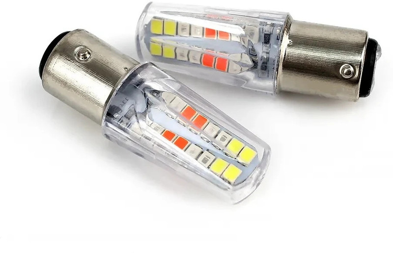 Sunriders Back Light Bulb Universal for All Motorcycle , Cars, Scooty ,2 Pc Multicolor Tail Light Motorbike, Car LED (12 V, 55 W)(Universal For Bike, Universal For Car, Pack of 2)