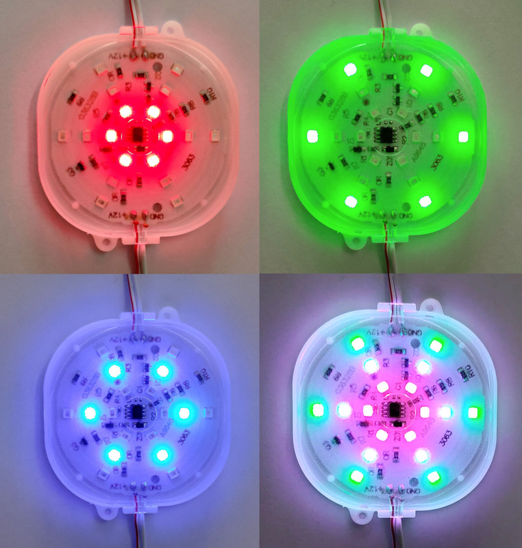 Steko (6.5CM) RGB Blooming Flowers Style DC12 Volt 30 LED Flashing Octagon Shape Interior Light Car LED (12 V, 2 W)(Universal For Car, Pack of 1)