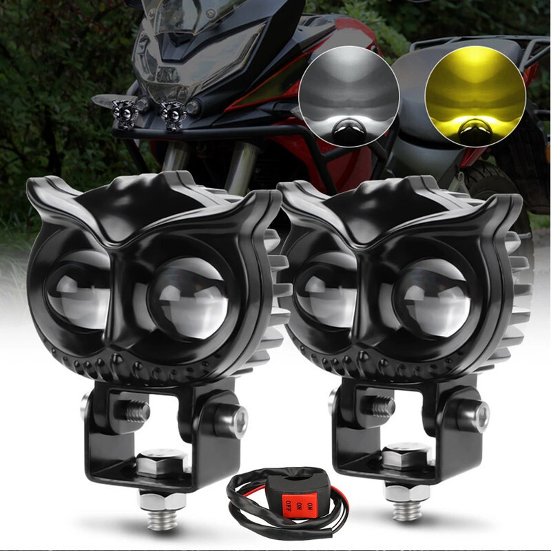 LOVMOTO Bike Led Light High Power Motorcycle Fog Lamps Mini Driving Lights...