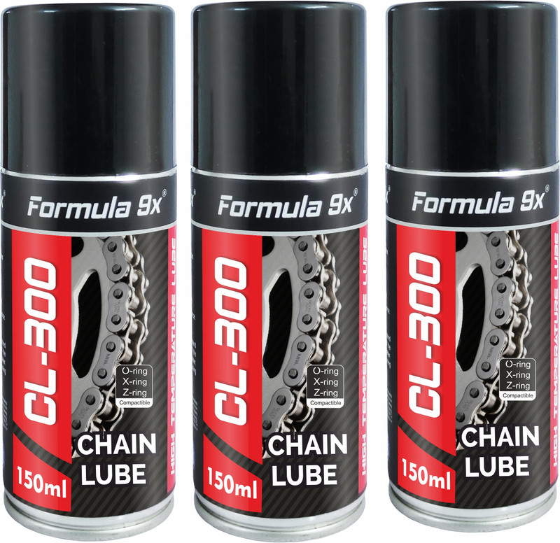 Formula 9x Chain Lube - 150ml (100g) | Premium Quality 150mlx3N Chain Lube Chain Oil(150 ml, Pack of 3)