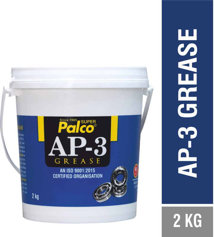 PL SUPER PALCO AP-3 GREASE Bucket 2KG | Multipurpose Water Resistant & Bearing Lithium Base Anti Corrosion Grease for Car, Bike Chain Lube | NLGI-3 Long Lasting Lubricant Grease(2 kg, Pack of 1)