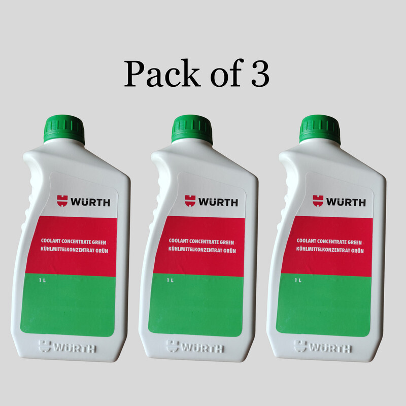 Wurth W-Green Coolant Concentrate Anti Freeze_nx Coolant Green(3000 ml)