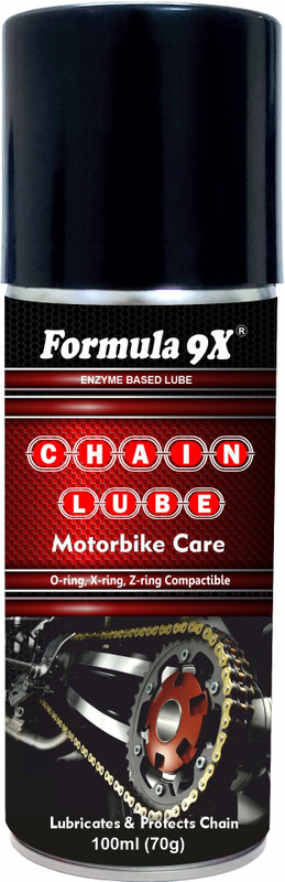Formula 9x Chain Lube - 100ml (70g) | Premium Quality Spray Chain Lube - 100ml High Quality Chain Oil(100 ml, Pack of 1)