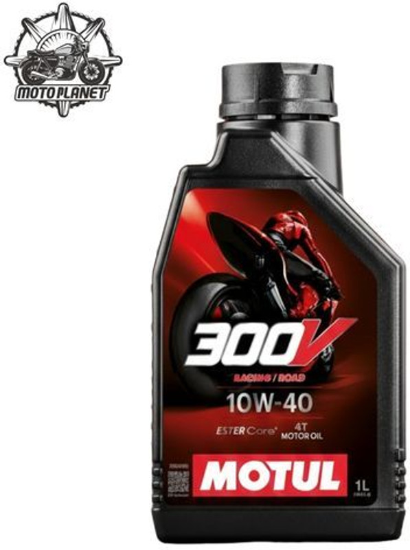 MOTO PLANET MPD-High Performance 300V Road Racing 10W-40 Fully Synthetic Engine Oil moto High Performance Engine Oil(1 L)