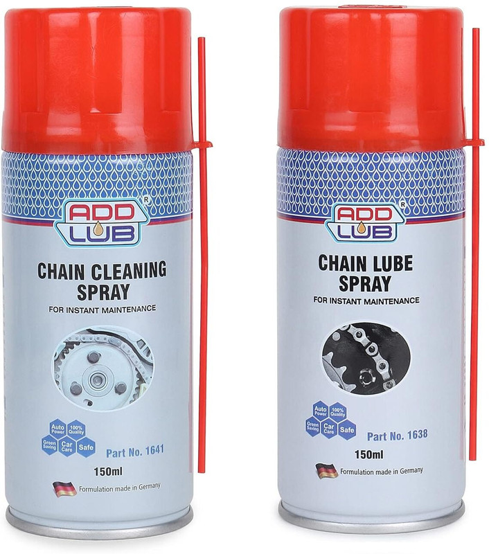 ADDLUB Premium Quality Chain Cleaner and Chain Lube Combo 150 ML each | chain lube and cleaner Chain Oil(300 ml, Pack of 2)