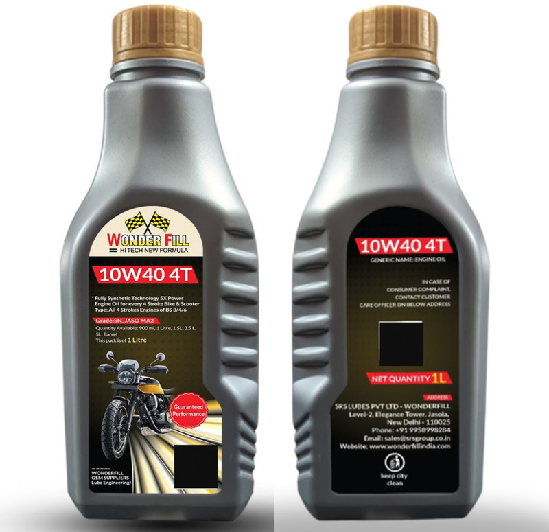 Wonderfill Imported 10W40 SN FULLY SYNTHETIC ENGINE OIL Full-Synthetic Engine Oil(1000 ml, Pack of 1)