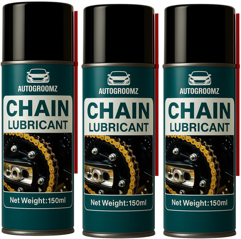 Autogroomz Bike Chain Lube Spray for Smooth and Long Lasting Performance Chain Lube Chain Oil(450 ml, Pack of 3)