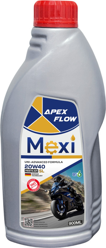 Mexi APEX FLOW900ML 20W40 SL Multi-Grade Engine Oil(900 ml)