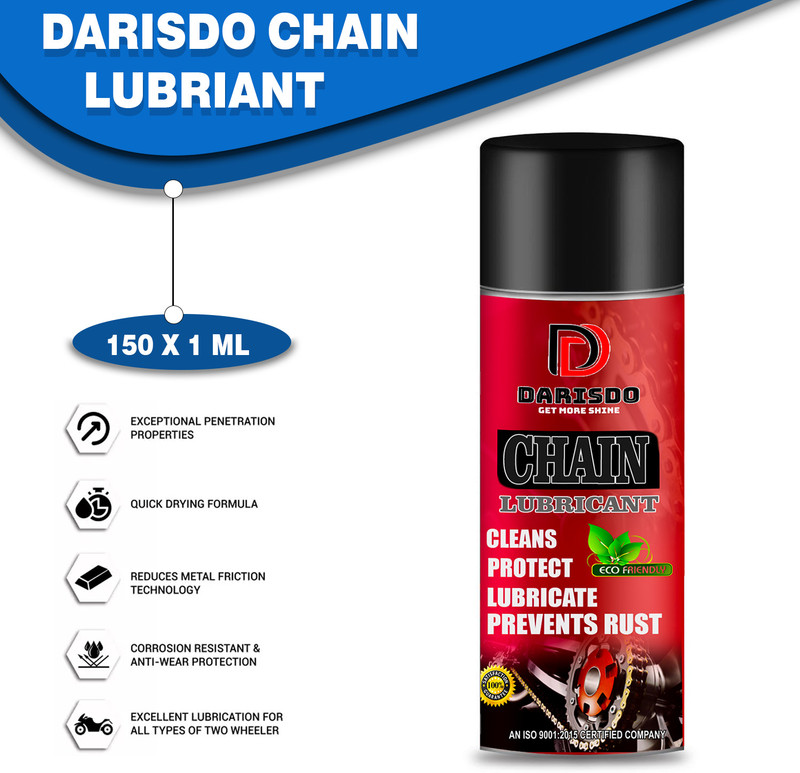 Darisdo Motorcycle Chain Lubricant Chain spray All Bikes Best Quality Chain Lube 150ml Chain Oil(150 ml)