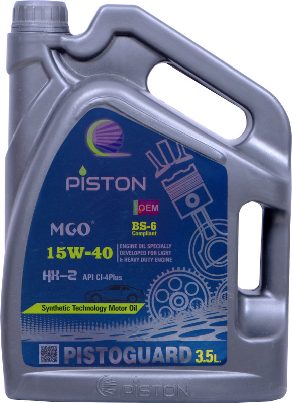 piston 15W-40 API CI-4 Plus For Petrol,Diesel & CNG Cars 3.5 L- P1 Full-Synthetic Engine Oil(3.5 L, Pack of 1)