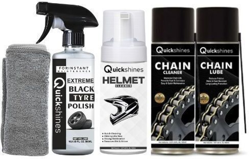 Quickshines Ultimate 5-in-1 Professional Bike Cleaning & Maintenance Kit Ultimate 5-in-1 Professional Bike Cleaning & Maintenance Kit Chain Oil(500 ml, Pack of 5)