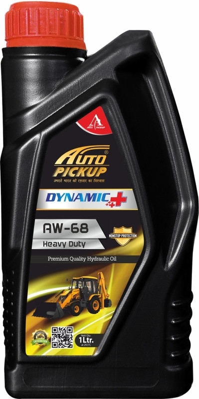 AUTO PICKUP Premium AW-68 Hydraulic Oil For JCB Cranes Heavy Duty High Performance Hydraulic Oil(1 L)