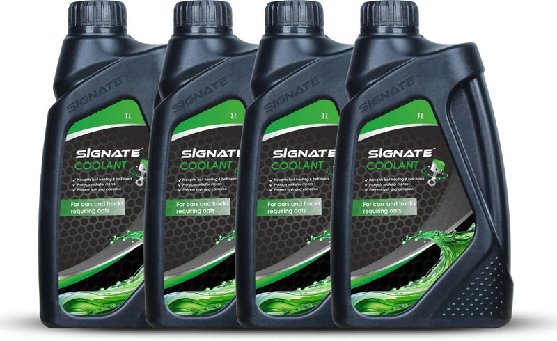 Signate SCG Coolant Water Efficient Anti-Freeze Protection Formula for Cars, Best for Summer Coolant(1 L, Pack of 4)