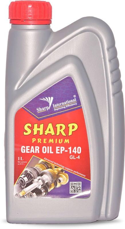 sharp international Sharp Premium Gear Oil EP-140 GL-4 – 1 Litre Heavy Duty Gear & Transmission Oil High Load Protection For Manual Gearboxes & Differentials Gear Oil(1 L, Pack of 1)