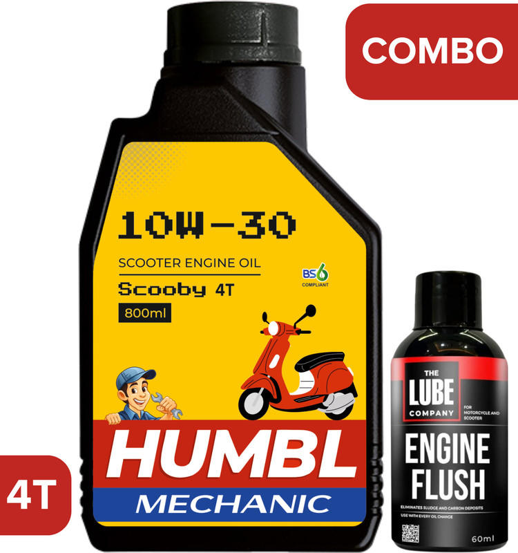 VENSOIL Combo of 10w-30 4T Sports Engine Oil with Engine Flush 60 ml, BS6 Compitible Advance Technology Engine Oil High Performance Engine Oil(800 ml, Pack of 2)