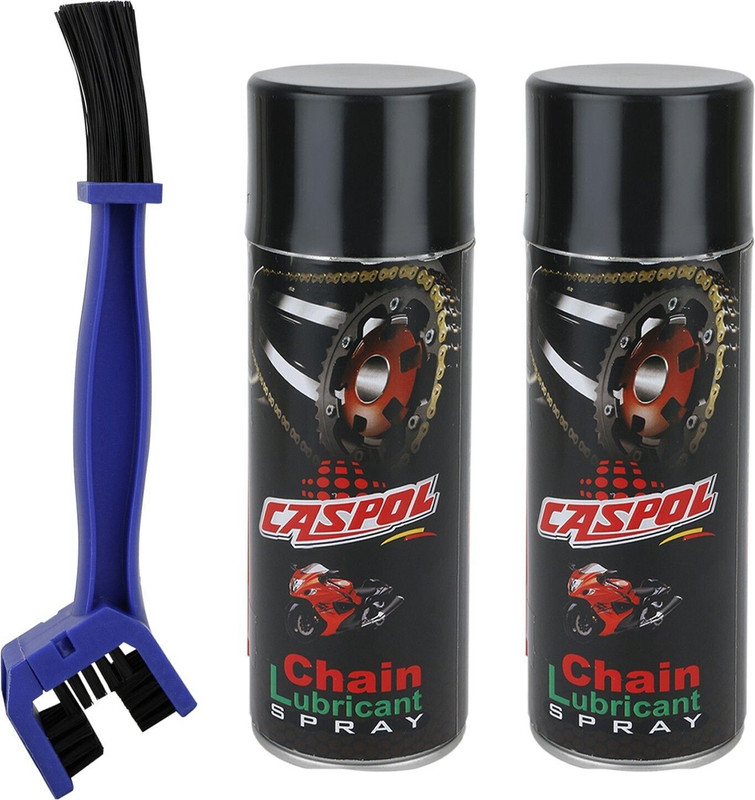 Caspol Chain Lubricant & Brush Caspol Chain Lubricant Spray with Chain Cleaning Brush For Bike Chain Oil(800 ml, Pack of 3)