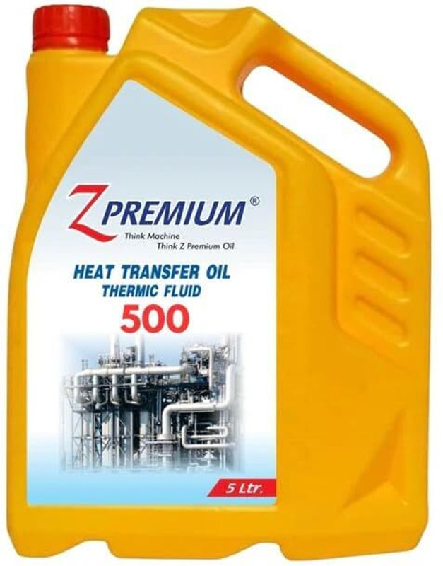 Z Premium Heat Transfer Fluid Oil 500 | Industrial Thermal Oil I High Heat Stability & Coolant(5 L, Pack of 1)