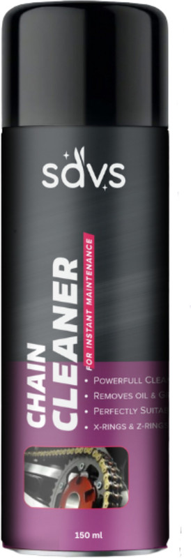 SAVS Best Quality Bike Chain Cleaner / Degreaser Spray For Motorbike Chain Cleaner | Shines & Protects Chain Oil(150 ml, Pack of 1)