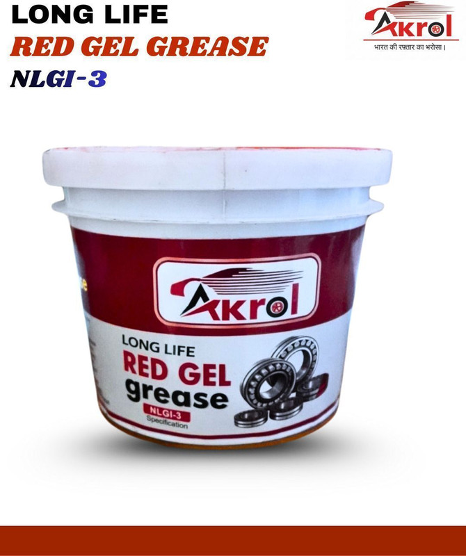 AKROL Long Life Premium Quality Red Gell grease 500 gm AKROL Premium Quality Red Gell Grease 500 gm Grease(500 g, Pack of 1)