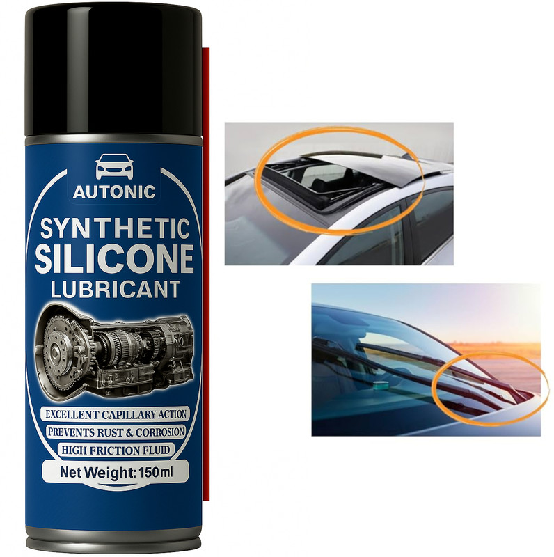 AUTONIC Universal Synthetic Silione Siliuone Synthetic Silicone lube for home and Car Synthetic Blend Engine Oil(135 ml, Pack of 1)