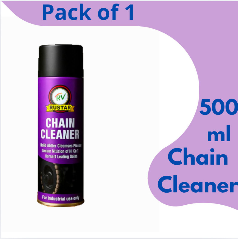RVRustar Premium Chain Cleaner Spray For Motorbike & Bicycle |Cleans| Shines & Protects Chain| Chain Oil(500 ml, Pack of 1)