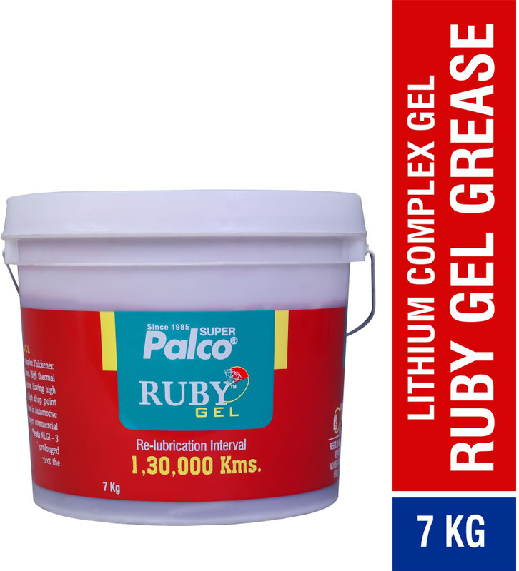 PL SUPER PALCO RUBY GEL-NLGI-3, Lubricating Gel Drain Interval Upto 1,30,000 Kms Long Lasting Lubricant For Cars, Buses, Trucks, 2 Wheeler, 3 Wheeler Agriculture Grease(7 kg, Pack of 1)