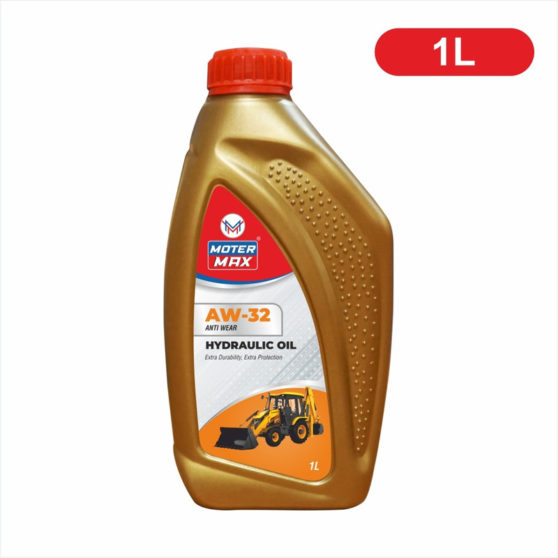 MOTER MAX Anti-Wear AW 32 Heavy Duty Premium Quality Extra Durability & Extra Protection Hydraulic Oil(1 L, Pack of 1)