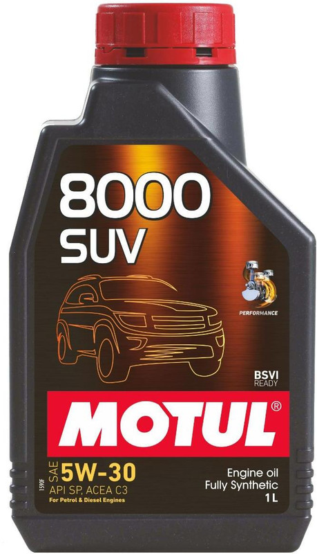 MOTUL 8000 SUV 5W30 API SP Full-Synthetic Engine Oil(1 L, Pack of 1)