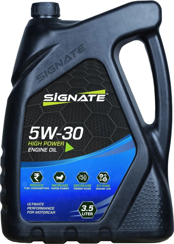 Signate 5W30 Semi-Synthetic Engine Oil for Petrol, Diesel & CNG Cars High Performance Engine Oil(3.5 L, Pack of 1)