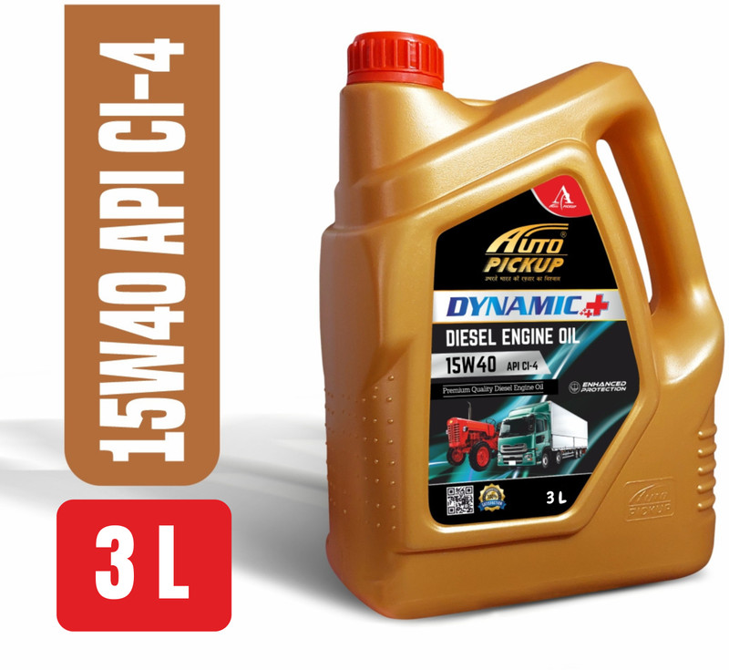 AUTO PICKUP Dynamic Plus 15W40 API CI-4 3 ltr High Performance & Heavy Duty Engine Oil(3 L, Pack of 1)