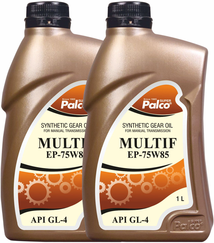 PL SUPER PALCO MULTIF EP-75W85 Synthetic Gear Oil 1 Litre API GL-4 Manual Transmission Oil Lubricant Smooth Shifting Gearbox Oil for Tractor Loader Heavy Duty Vehicles Gear Oil(2 L, Pack of 2)