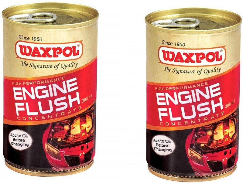 waxpol EF 300_PK2 Engine Flush (300 ml) (Pack of 2) Conventional Engine Oil(600 ml, Pack of 2)