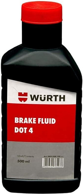 Wurth 0892008190045 6 Brake Fluid Dot 4 Brake Oil(500 ml, Pack of 1)