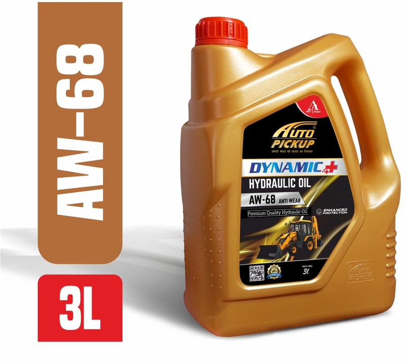 AUTO PICKUP High Performance Pack of 3Ltr Dynamic Plus AW-68 Anti-Wear Heavy-Duty Hydraulic Oil(3 L, Pack of 1)