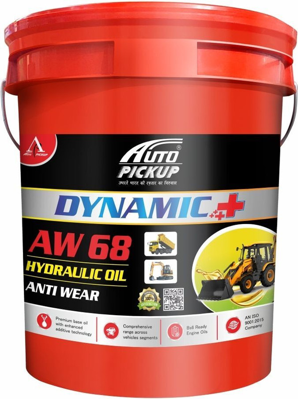 AUTO PICKUP 20LTR Premium Dynamic+ AW-68 Anti-Wear Hydraulic Oil For JCB Cranes Heavy Duty Hydraulic Oil(20 L, Pack of 1)