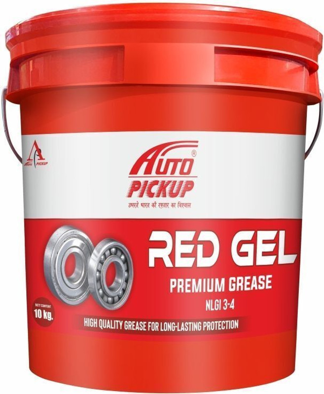 AUTO PICKUP Premium Quality High Performance Red Gel Long Life NLGI-3 Calcium Based Grease(10 kg, Pack of 1)