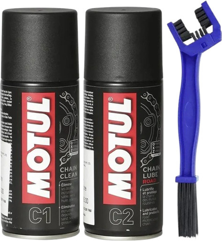 MOTUL MTCD-071-Brush-PVC Sticker MC CARE C1-C2 Chain Oil(800 ml, Pack of 3)